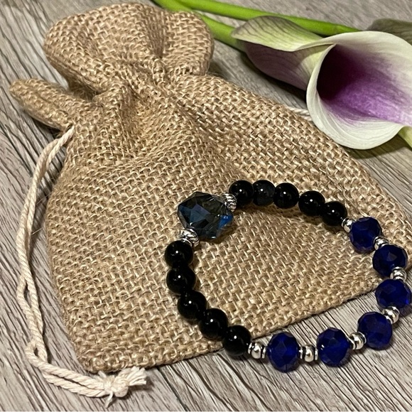Stone Beads & Crystal beads Bracelet 🍃will arrive in jewelry pouch. - Picture 6 of 7